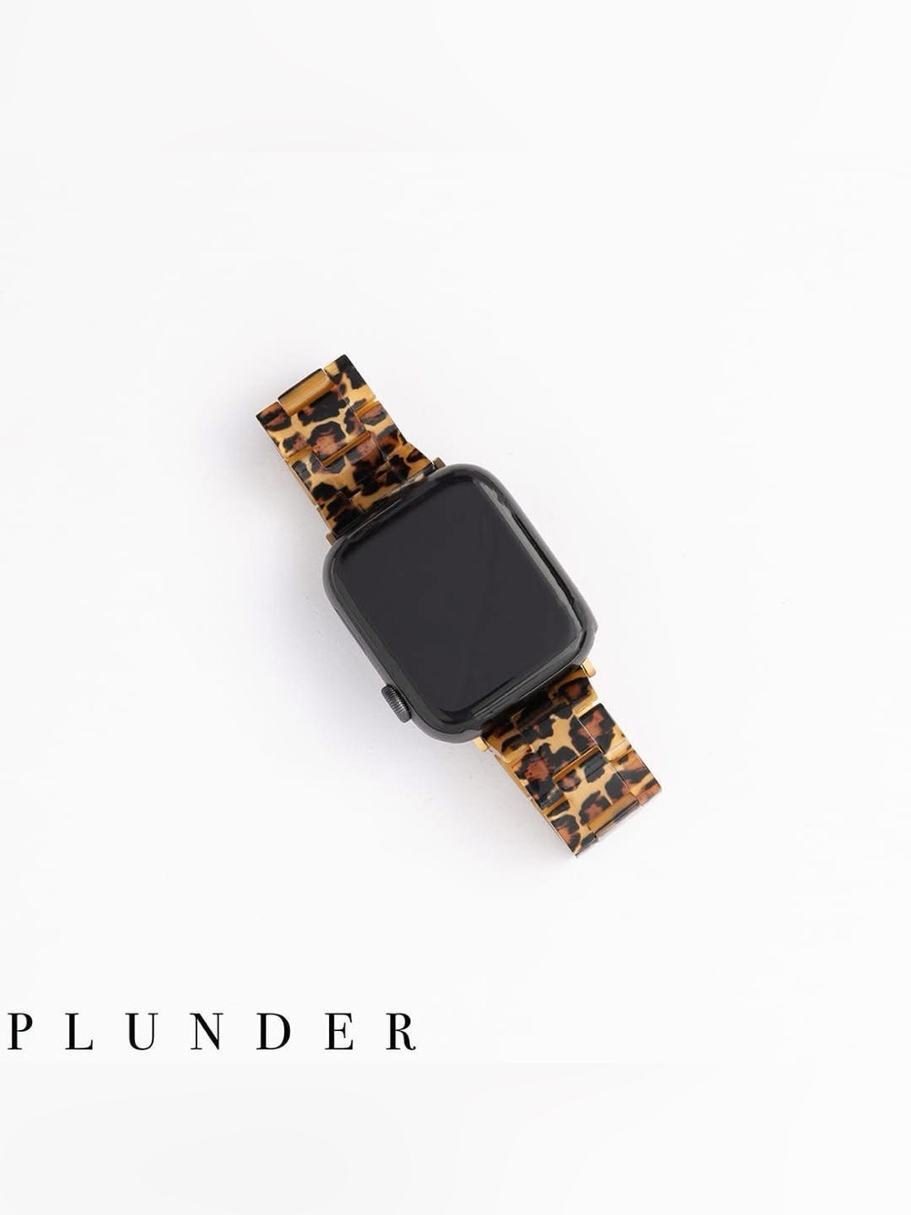 Plunder Panthera Leopard Print Apple Watch Band Gold 38/40/41mm Smartwatch
